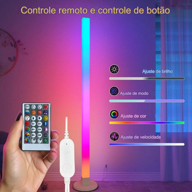 Barra de Luz Led 120cm Com Sincronização por Aplicativo