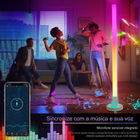 Barra de Luz Led 120cm Com Sincronização por Aplicativo