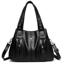 Bolsa Kangaroo de Luxo Minimalista em Couro