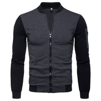 Jaqueta Masculina Estilo Britânico Com Gola Alta