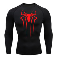 Camiseta De Compressão Homem aranha De Manga Curta e Manga Longa