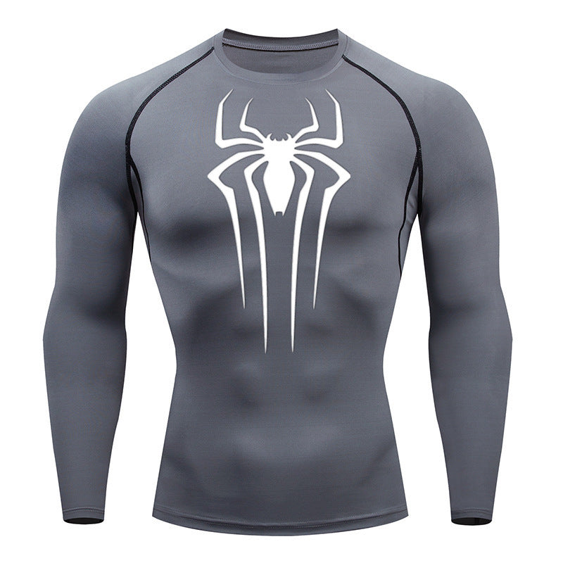 Camiseta De Compressão Homem aranha De Manga Curta e Manga Longa