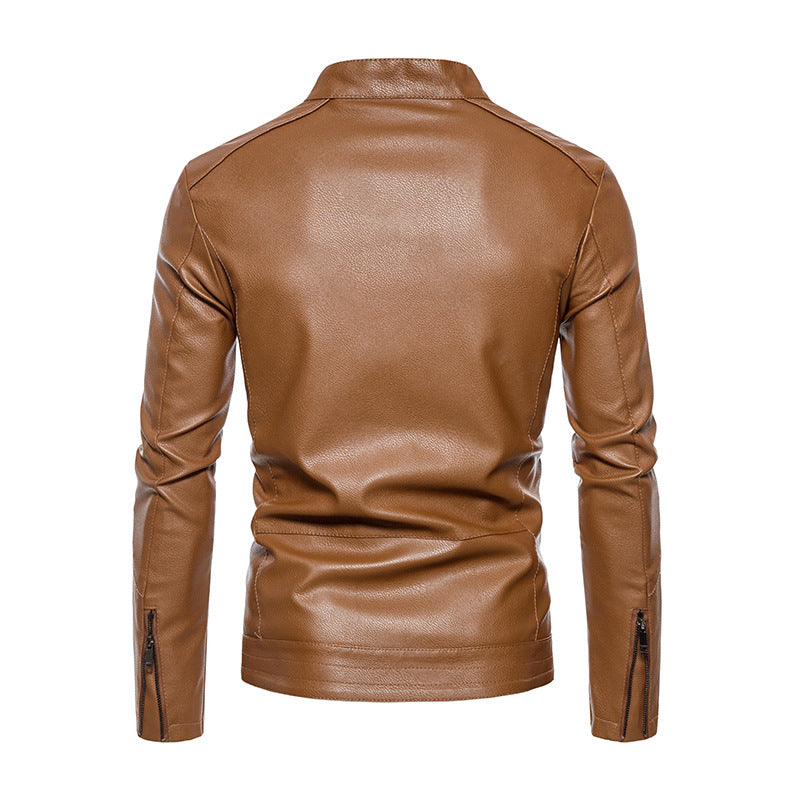 Jaqueta Masculina de Inverno em Couro Legítimo - Banger