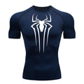Camiseta De Compressão Homem aranha De Manga Curta e Manga Longa