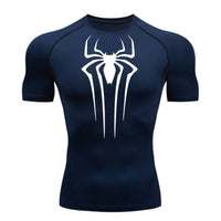 Camiseta De Compressão Homem aranha De Manga Curta e Manga Longa