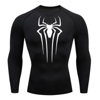 Camiseta De Compressão Homem aranha De Manga Curta e Manga Longa
