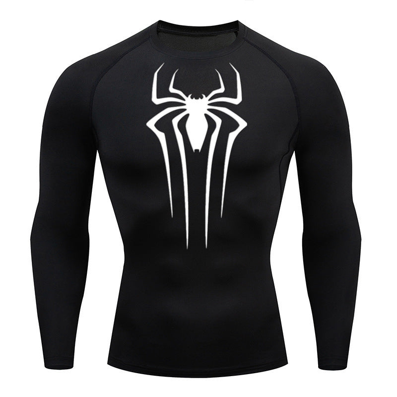 Camiseta De Compressão Homem aranha De Manga Curta e Manga Longa