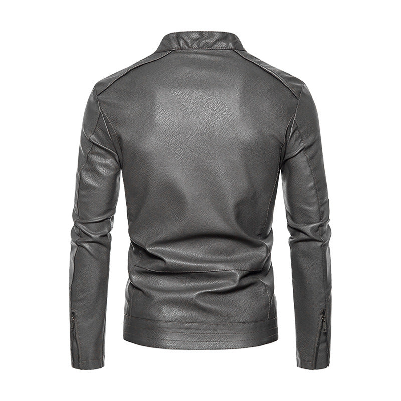 Jaqueta Masculina de Inverno em Couro Legítimo - Banger