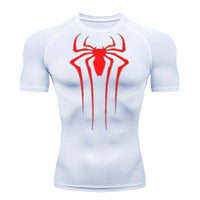 Camiseta De Compressão Homem aranha De Manga Curta e Manga Longa