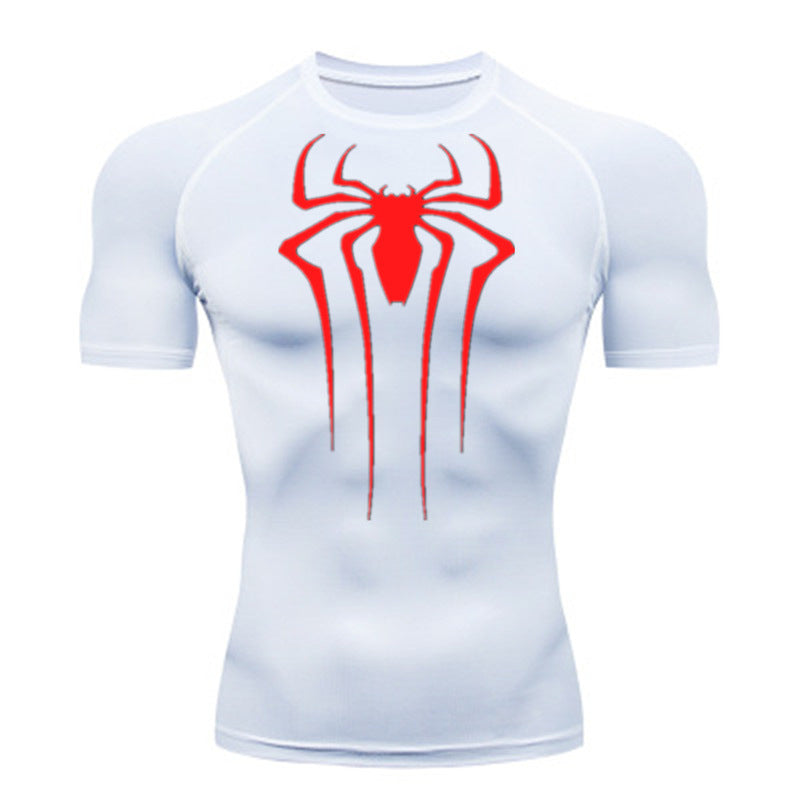 Camiseta De Compressão Homem aranha De Manga Curta e Manga Longa