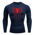 Camiseta De Compressão Homem aranha De Manga Curta e Manga Longa