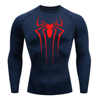 Camiseta De Compressão Homem aranha De Manga Curta e Manga Longa