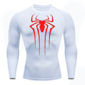 Camiseta De Compressão Homem aranha De Manga Curta e Manga Longa