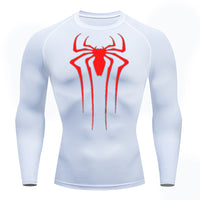 Camiseta De Compressão Homem aranha De Manga Curta e Manga Longa