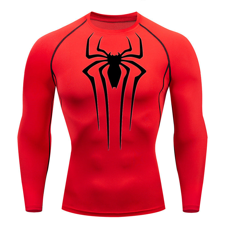 Camiseta De Compressão Homem aranha De Manga Curta e Manga Longa