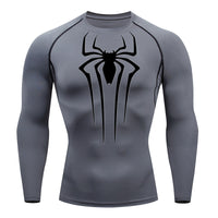 Camiseta De Compressão Homem aranha De Manga Curta e Manga Longa