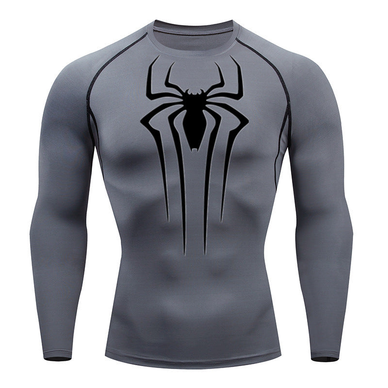 Camiseta De Compressão Homem aranha De Manga Curta e Manga Longa