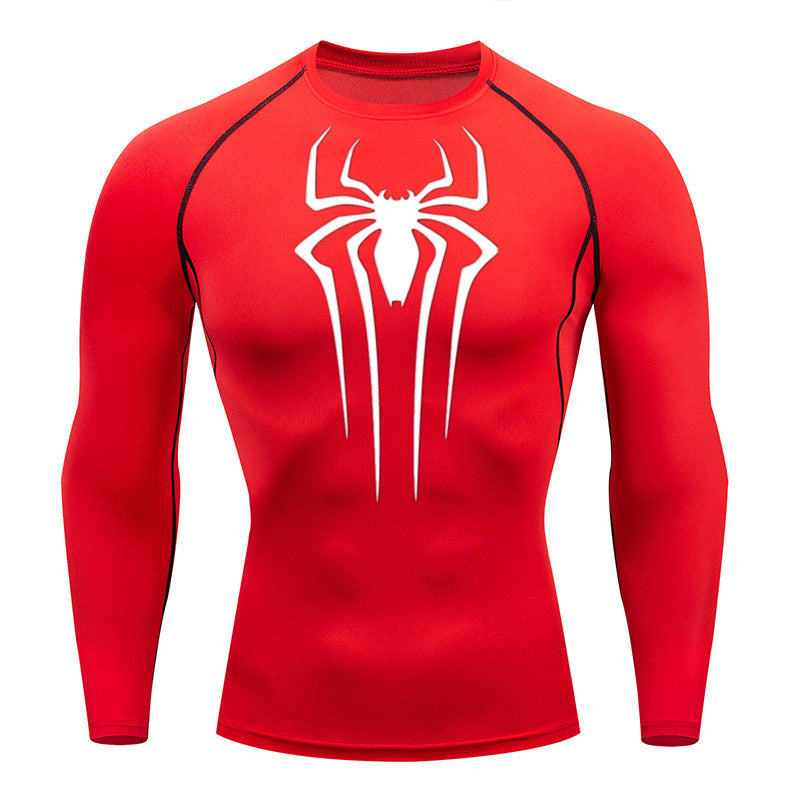Camiseta De Compressão Homem aranha De Manga Curta e Manga Longa