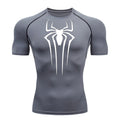 Camiseta De Compressão Homem aranha De Manga Curta e Manga Longa
