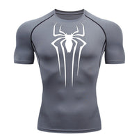Camiseta De Compressão Homem aranha De Manga Curta e Manga Longa