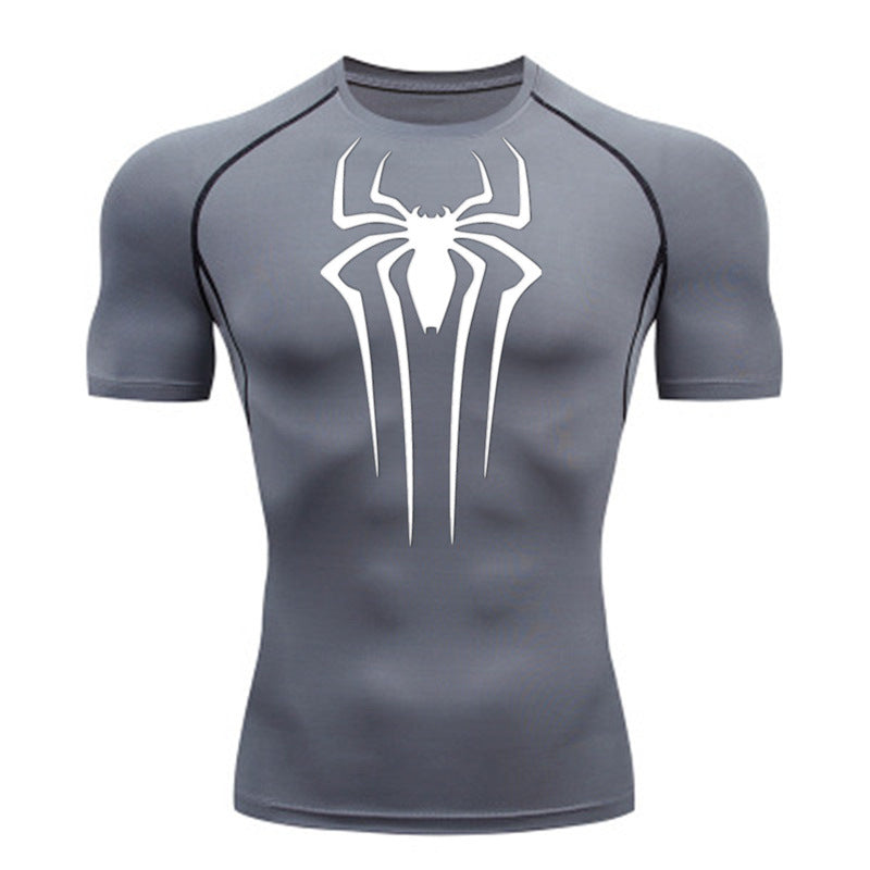 Camiseta De Compressão Homem aranha De Manga Curta e Manga Longa