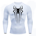 Camiseta De Compressão Homem aranha De Manga Curta e Manga Longa