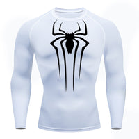 Camiseta De Compressão Homem aranha De Manga Curta e Manga Longa