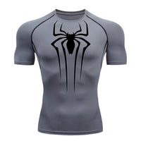 Camiseta De Compressão Homem aranha De Manga Curta e Manga Longa