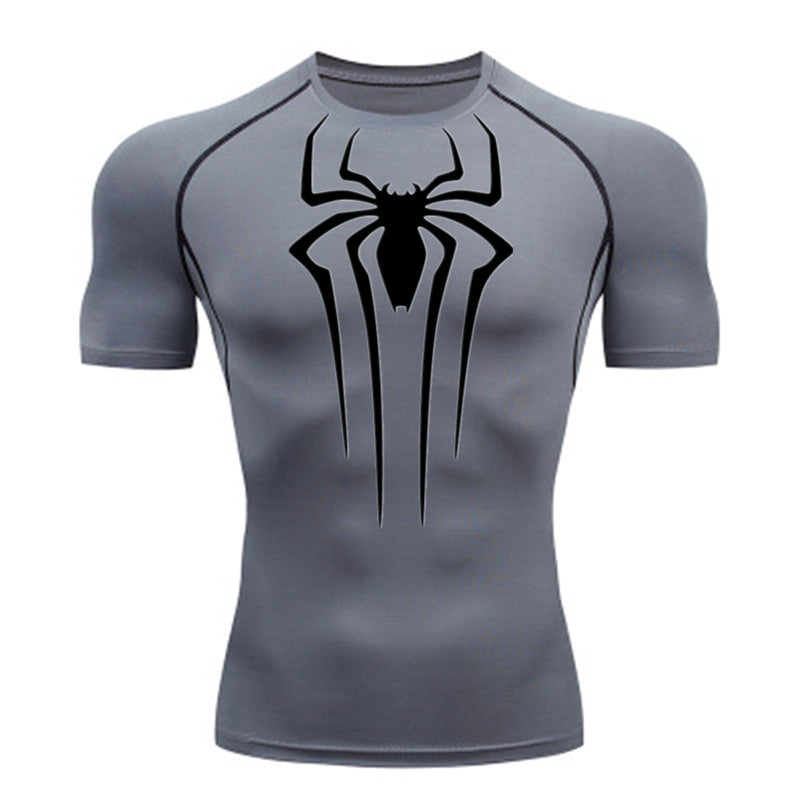 Camiseta De Compressão Homem aranha De Manga Curta e Manga Longa
