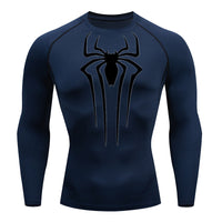 Camiseta De Compressão Homem aranha De Manga Curta e Manga Longa