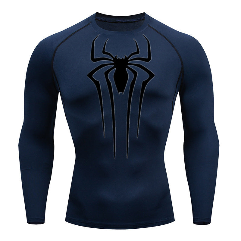 Camiseta De Compressão Homem aranha De Manga Curta e Manga Longa