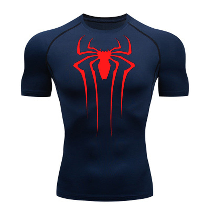 Camiseta De Compressão Homem aranha De Manga Curta e Manga Longa