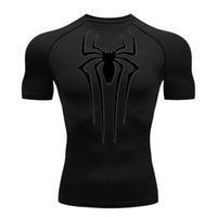 Camiseta De Compressão Homem aranha De Manga Curta e Manga Longa