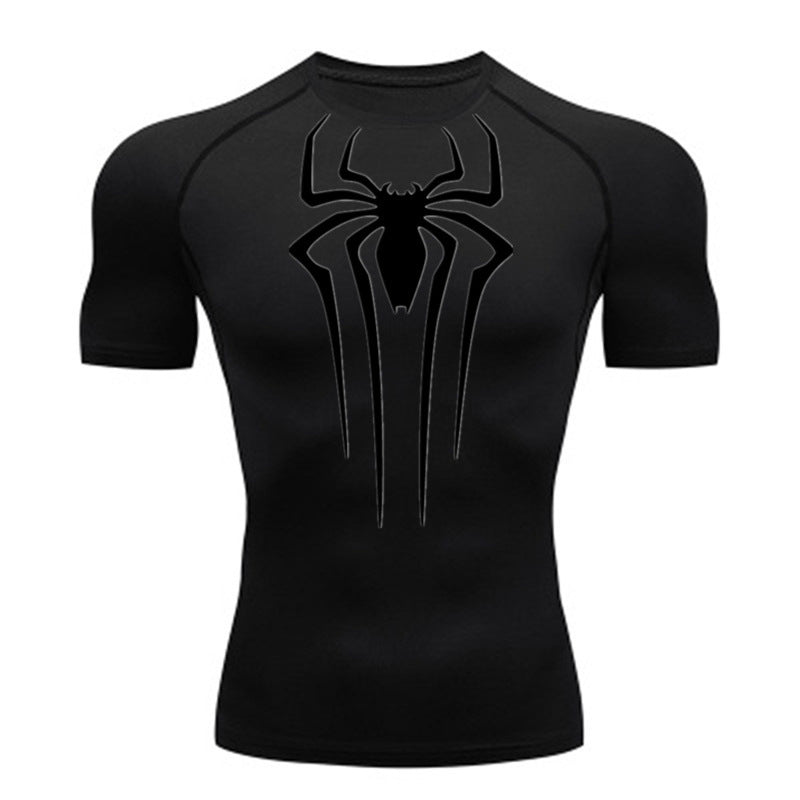 Camiseta De Compressão Homem aranha De Manga Curta e Manga Longa