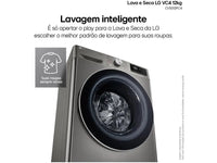 Lavadora Lava e Seca LG VC4 12kg CV5012PC4 com Inteligência Artificial
