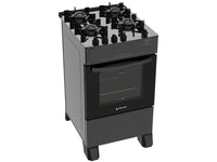 Fogão 4 Bocas Preto com Mesa de Vidro Atlas Mônaco Top Glass - Bivolt