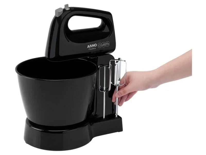 Misturador Arno Facilitate 2 Tigelas 4 Litros 350W 127V Preto