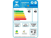 Fogão 4 Bocas Preto com Mesa de Vidro Atlas Mônaco Top Glass - Bivolt