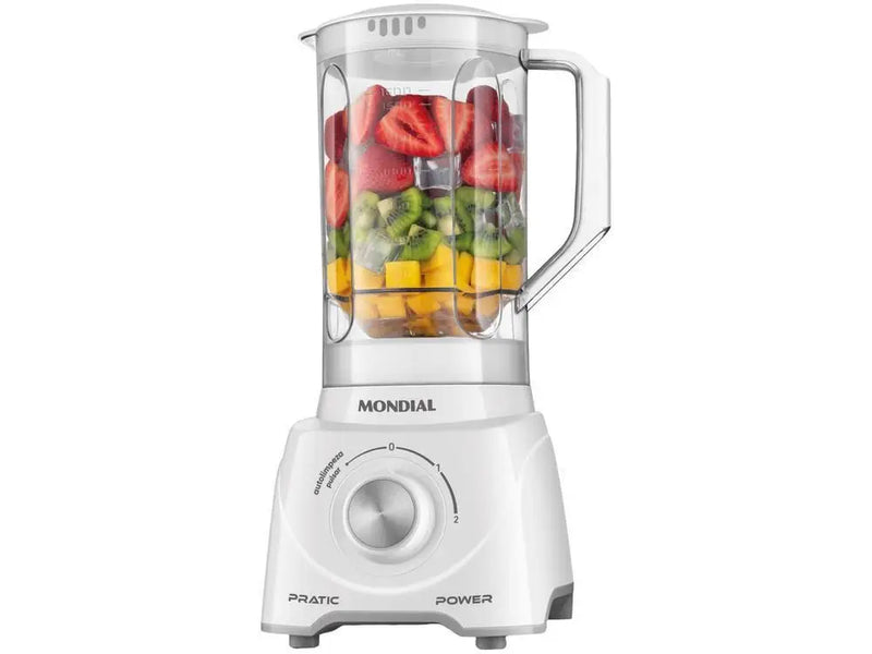 Liquidificador Mondial L-97-W 2 Velocidades + Pulsar 550W Branco