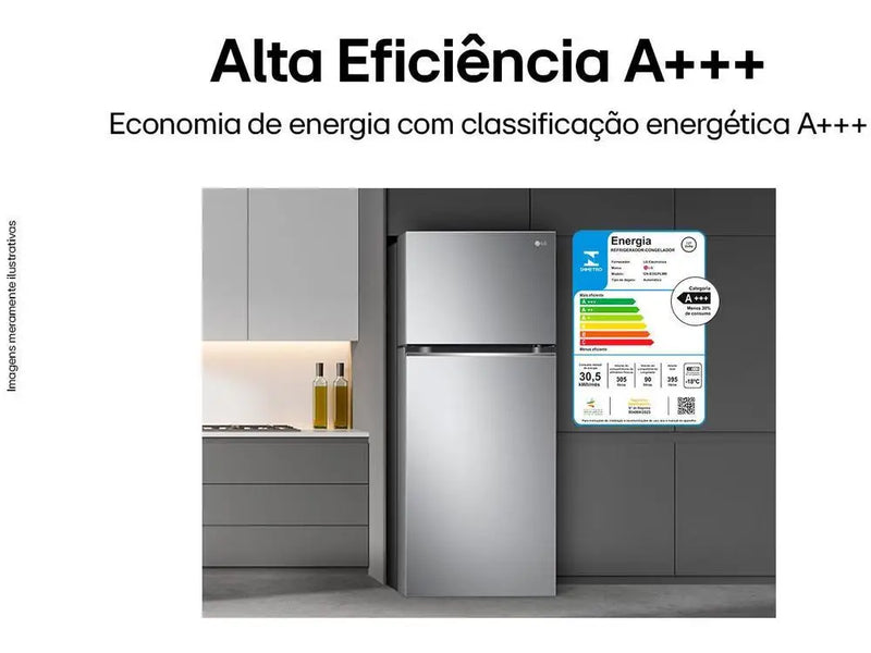 LG Frost Free Geladeira/Refrigerador 395L Duplex - 220V