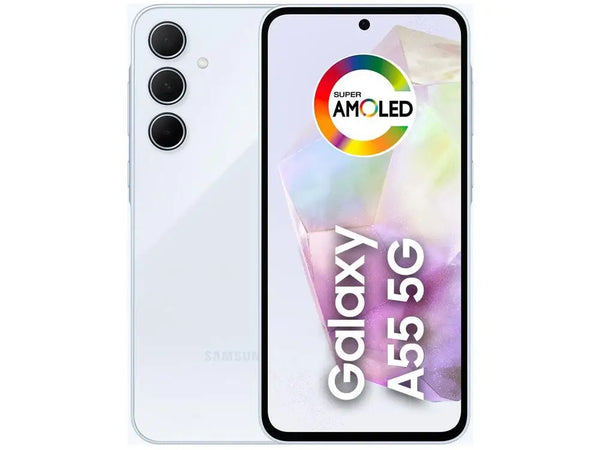 Samsung Galaxy A55 256GB Azul Claro 5G 8GB RAM 6,6 "Câmera. Triplo + Selfie 32MP Dual Chip