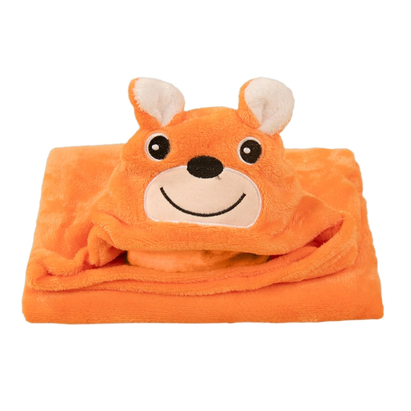 Toalha de Banho Infantil Felpuda com Capuz de Animais