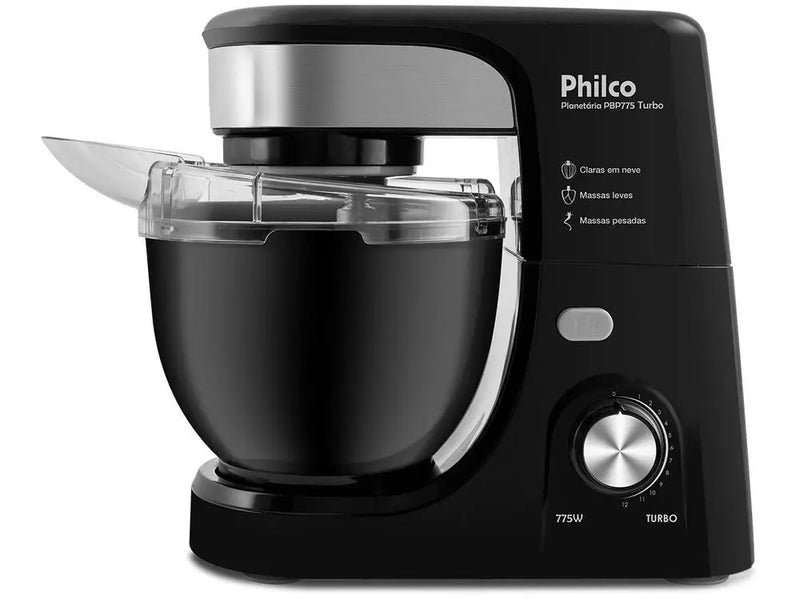 Batedeira Planetária Philco Preta 775W 12 Velocidades 4 Litros Turbo PBP775P - 220V