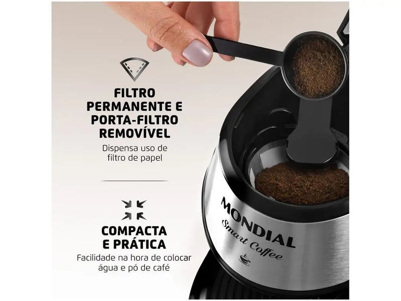 Cafeteira elétrica Smart Coffee Mondial C-42-2X-BI
