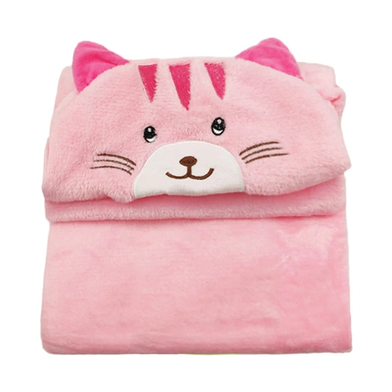 Toalha de Banho Infantil Felpuda com Capuz de Animais