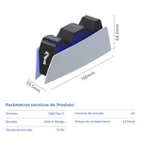 Carregador Duplo de Controle Dual Sense PS5