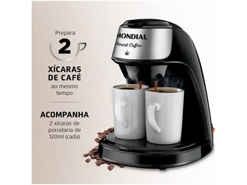 Cafeteira elétrica Smart Coffee Mondial C-42-2X-BI