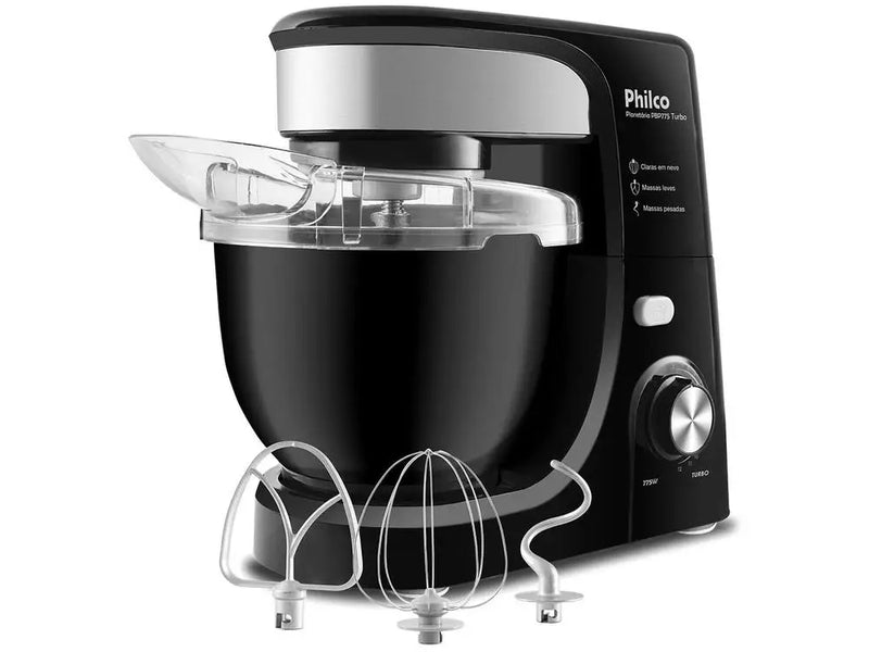 Batedeira Planetária Philco Preta 775W 12 Velocidades 4 Litros Turbo PBP775P - 220V