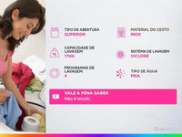 Máquina de Lavar Roupas Panasonic 17 kg NA-F170B7W