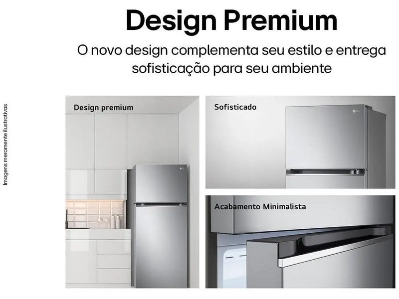LG Frost Free Geladeira/Refrigerador 395L Duplex - 220V